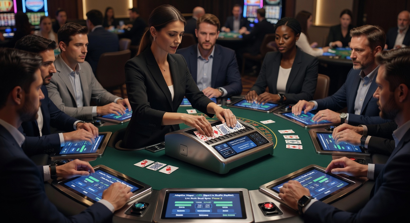 Technische Integration von Shuffle-Sensoren und Wettanpassungen am Blackjack-Tisch