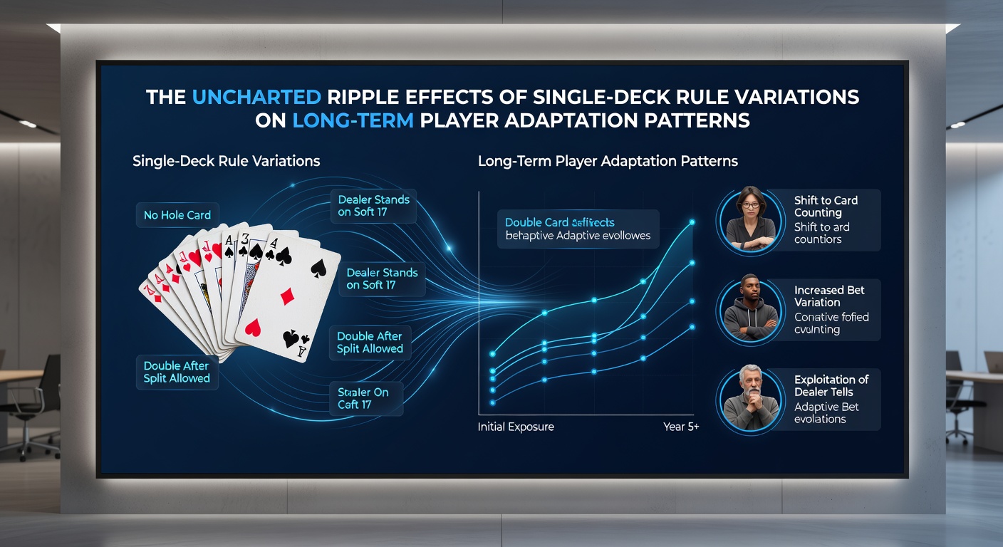 Langfristige Anpassung von Blackjack-Spielern an Single-Deck-Variationen